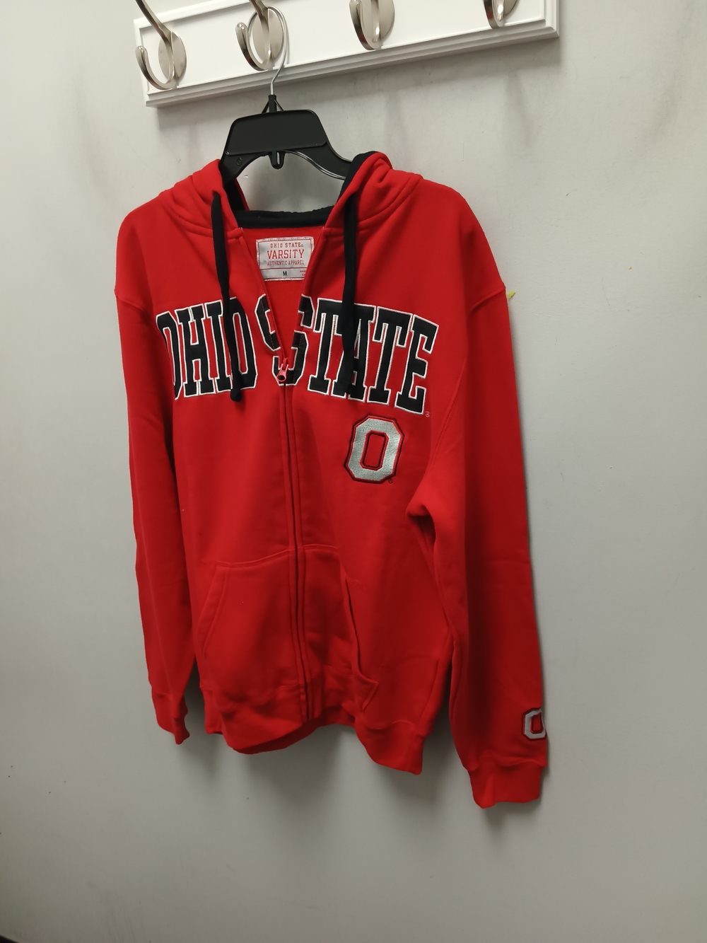 Ohio State Red Varsity Zip-Up Hoodie